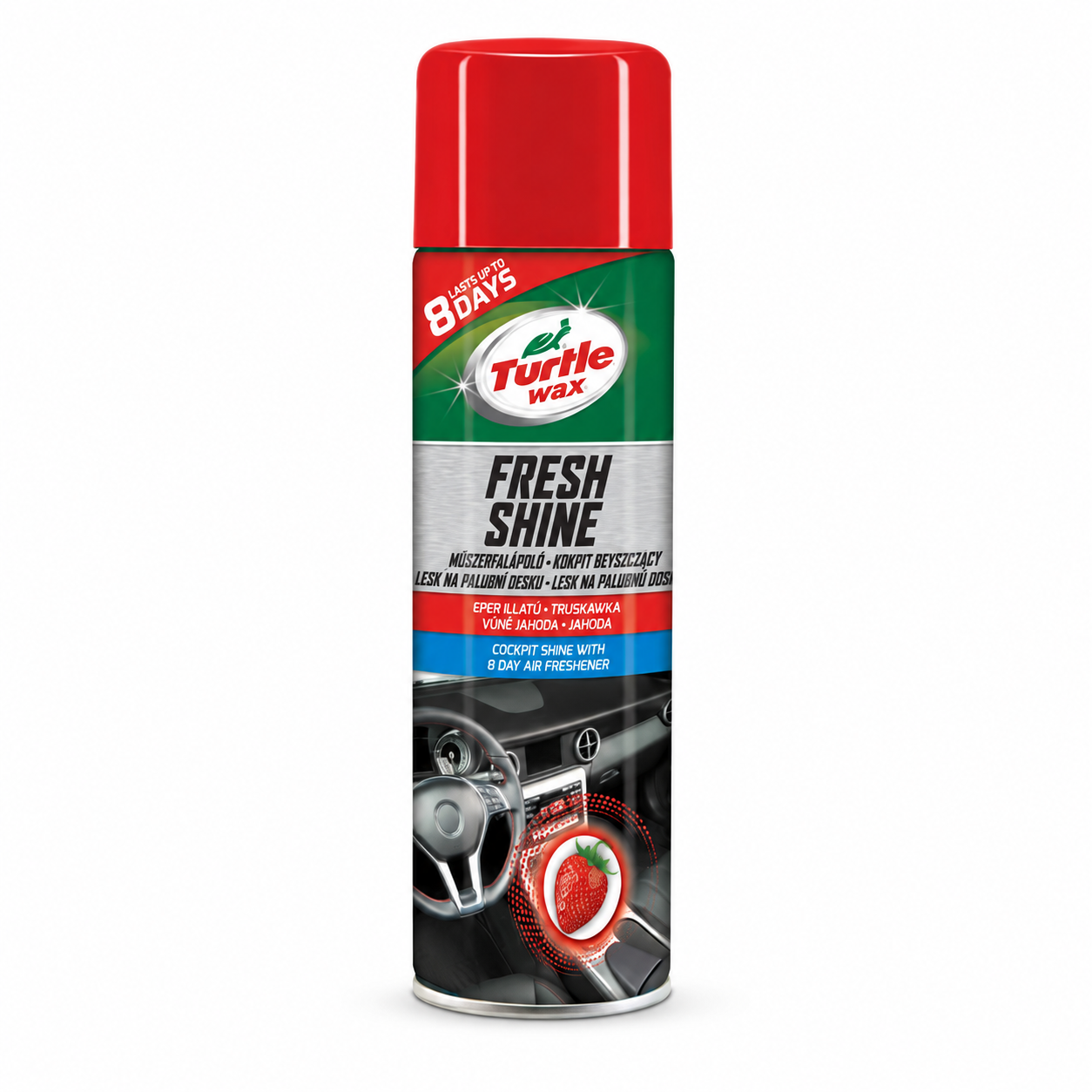Полироль для салона Turtle Wax Fresh Shine Strawberry 500 мл (52788) Полироль для салона Turtle Wax Fresh Shine Strawberry 500 мл (52788)