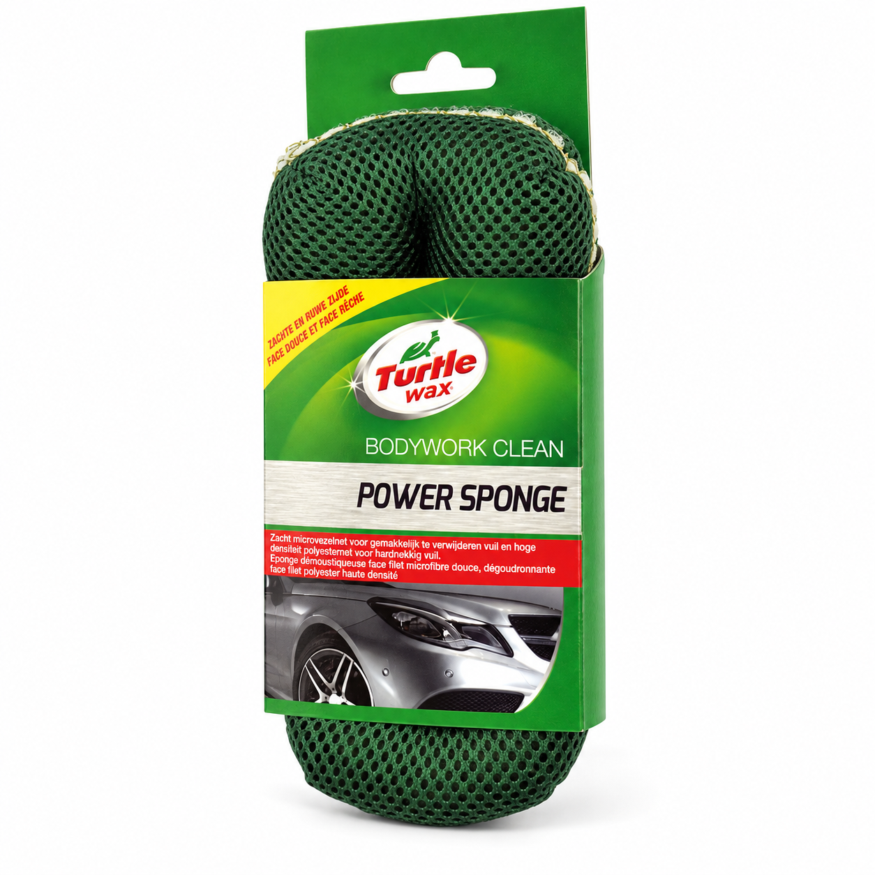Двусторонняя губка для мойки автомобиля Turtle Wax Power Sponge 22×8×4 см (X1185TD) 3 Двусторонняя губка для мойки автомобиля Turtle Wax Power Sponge 22×8×4 см (X1185TD) — изображение 3