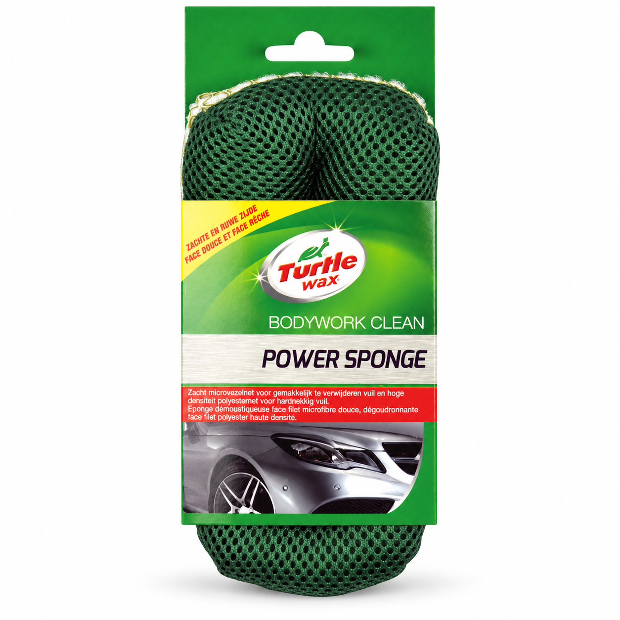Двусторонняя губка для мойки автомобиля Turtle Wax Power Sponge 22×8×4 см (X1185TD) Двусторонняя губка для мойки автомобиля Turtle Wax Power Sponge 22×8×4 см (X1185TD)